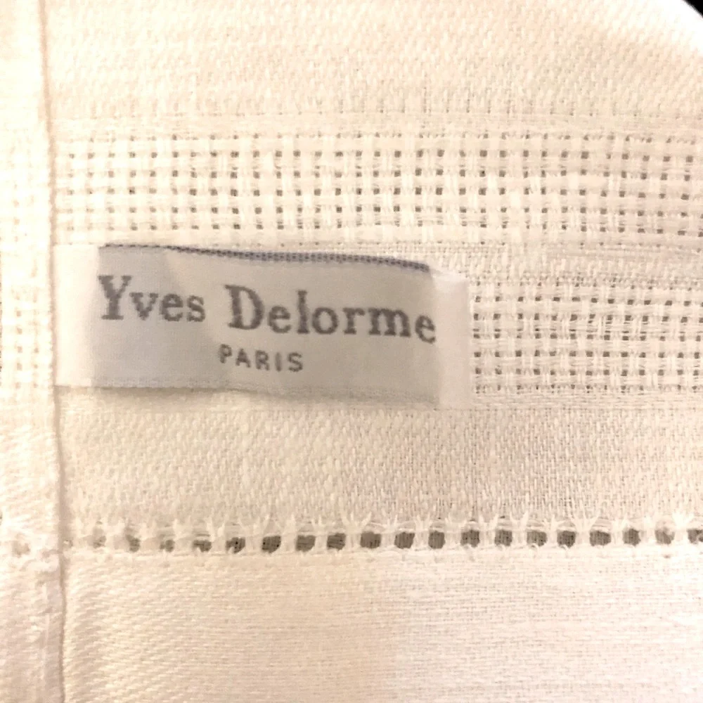 Yves DeLorme guest towel 100% linen Made in Paris 🇫🇷